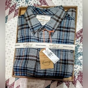 Weatherproof Vintage Men's Blue Plaid Shirt